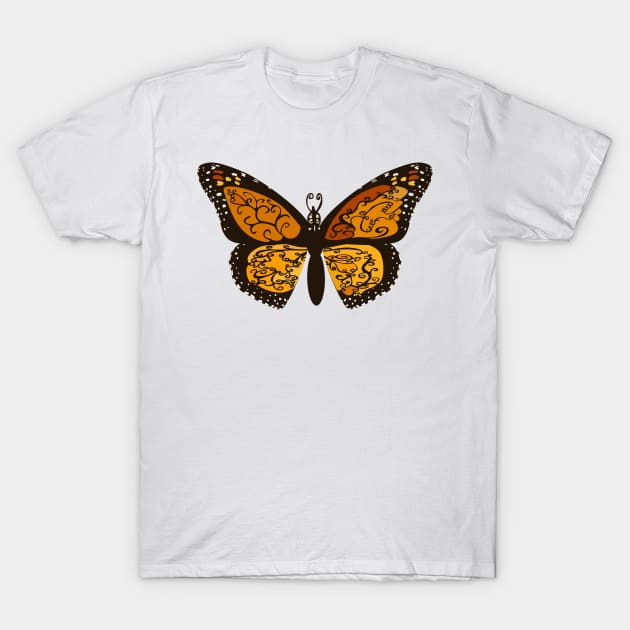 Monarch Butterfly T-Shirt by Dragonsqueaks